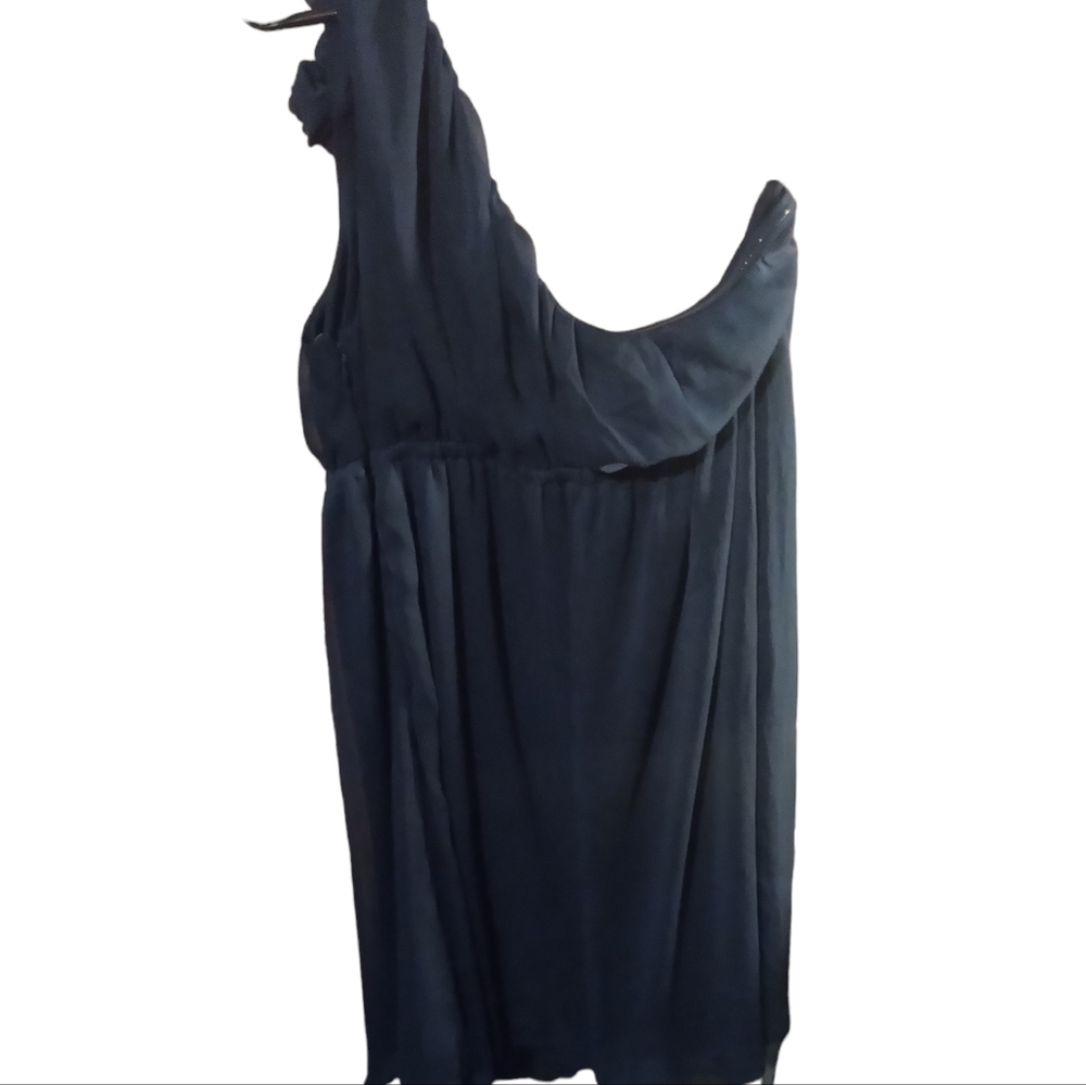 Merona Navy blue off the shoulder dress